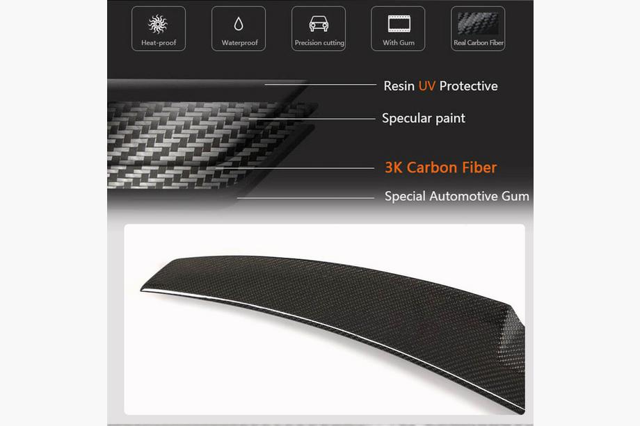 Audi A6 C8 2018–2025 Spoiler V2 (para Sedan, carbono) Foto 5