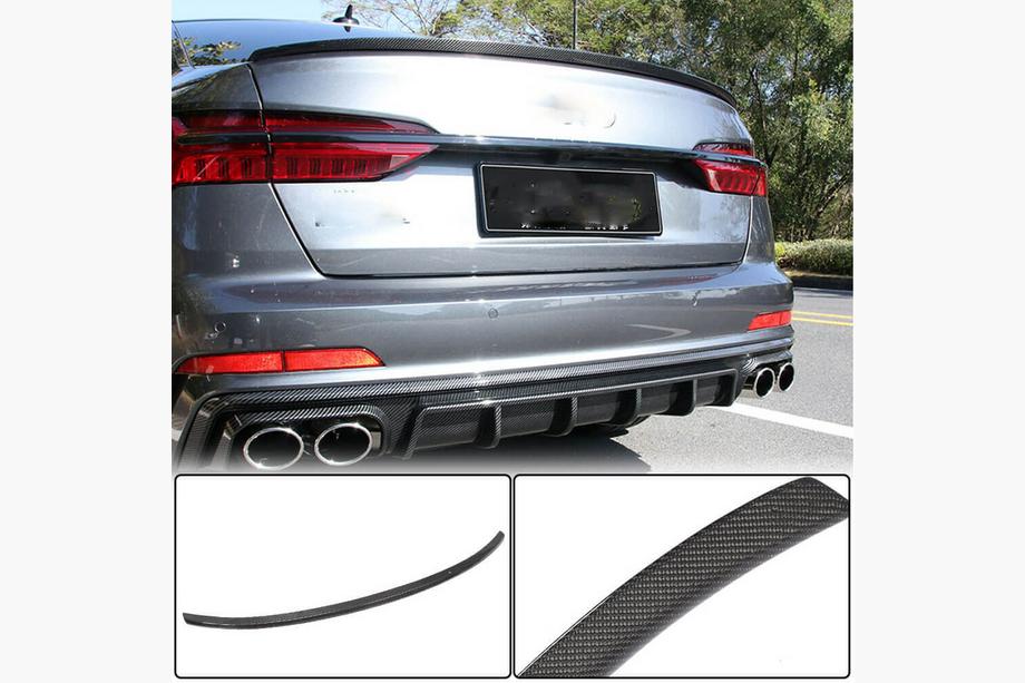 Audi A6 C8 2018–2025 Alerón trasero V3 (para Sedan, Carbono) Foto 1