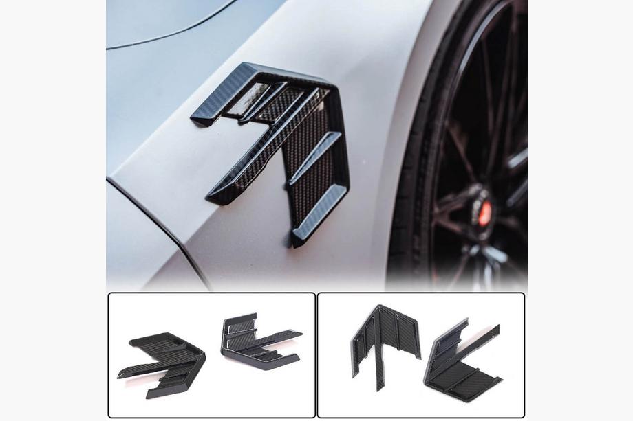 Audi A7 2018- Cubiertas de aletas (2018-2022, Carbono seco) Foto 1