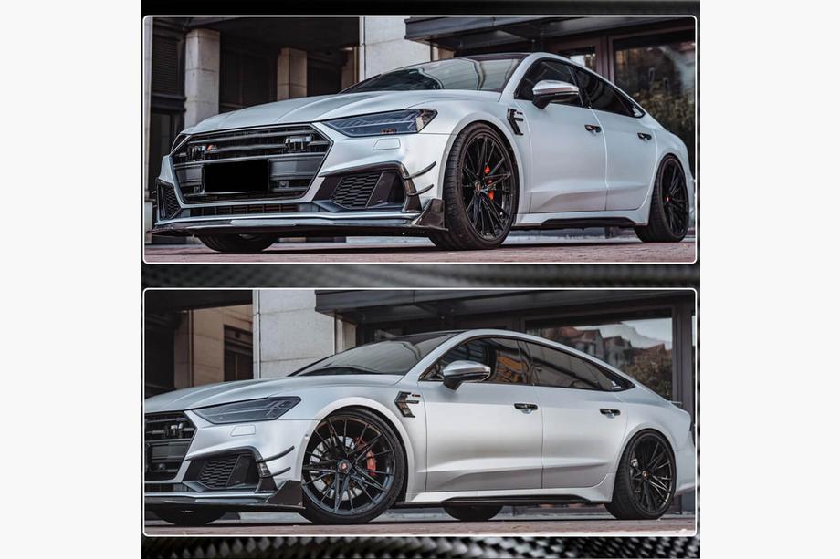 Audi A7 2018- Cubiertas de aletas (2018-2022, Carbono seco) Foto 3