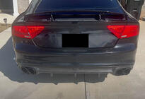 Audi A7 2010-2018 Difusor de Parachoques Trasero V1 (para S-Line, 2010-2014, Plástico) foto 6