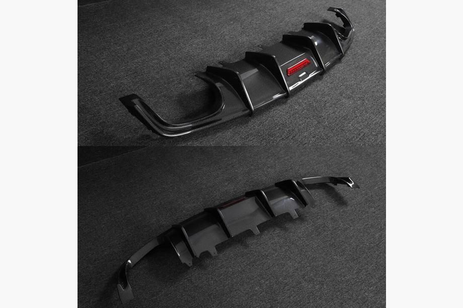 Audi A7 2010-2018 Difusor de Parachoques Trasero (para S-Line, 2014-2018, Carbono) Foto 4