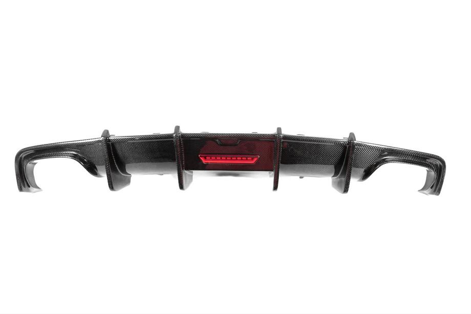 Audi A7 2010-2018 Difusor de Parachoques Trasero (para S-Line, 2014-2018, Carbono) Foto 2