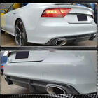 Audi A7 2010-2018 Difusor Trasero de Parachoques V3 (para S-Line, 2010-2014, Carbono) foto 4