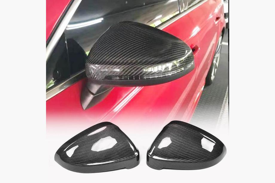 Audi A4 B9 2015-2024 Cubiertas de Espejos V2 (2015-2019, Carbono) Foto 1