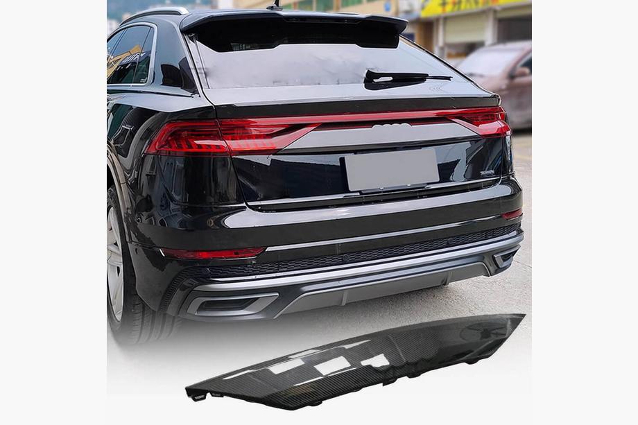 Audi Q8 2018- Cubierta de carbono sobre la matrícula (2019-2022) Foto 1