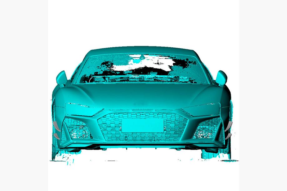 Audi R8 2015- Extensiones de parachoques delantero (2023+, Carbono) Foto 3