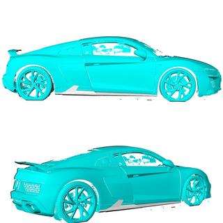 Faldones Laterales V2 (Carbono) Audi R8 2015- foto 2
