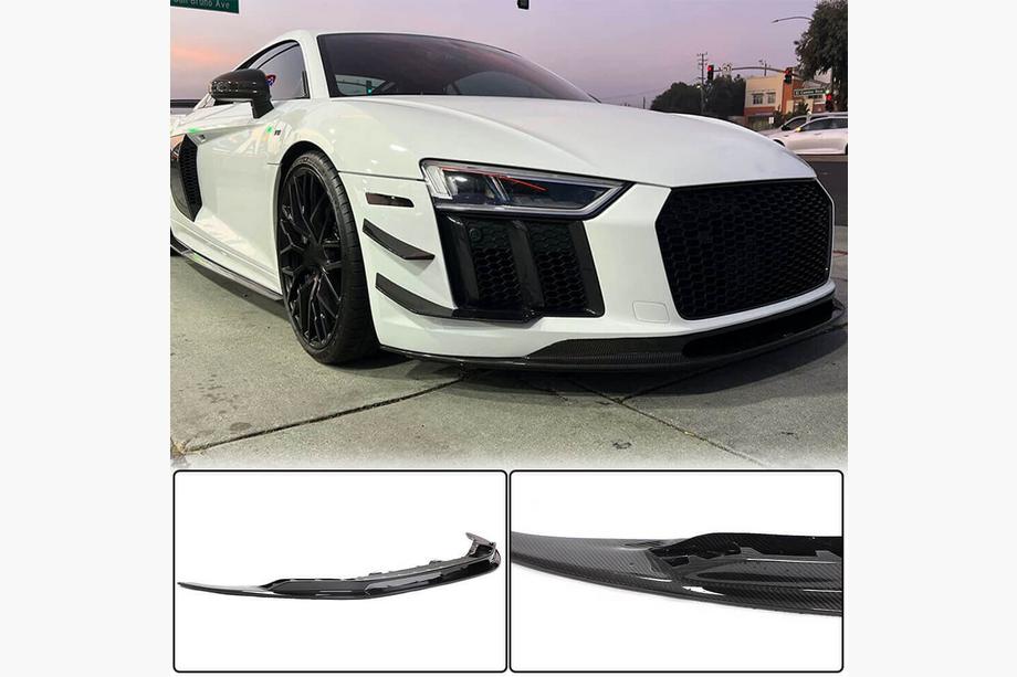 Audi R8 2015- Labio Frontal Lip V2 (2015-2020, Carbono) Image