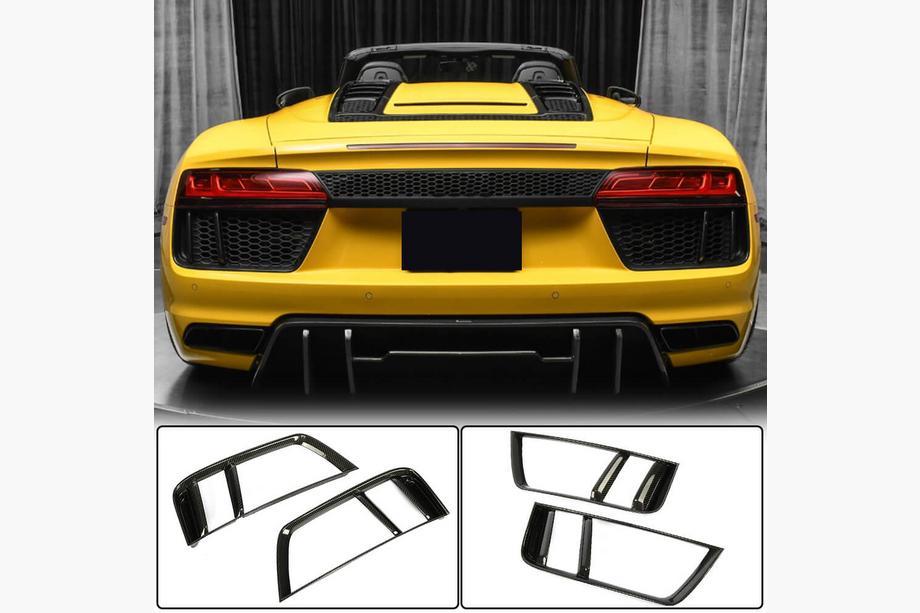 Audi R8 2015- Cubiertas de parachoques trasero (2015-2020, Carbono) Image