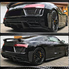 Audi R8 2015- Splitters de parachoques trasero V2 (2015-2020, Carbono) foto 5
