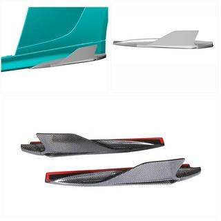Divisores de faldones laterales (Carbono) Audi R8 2015- foto 2