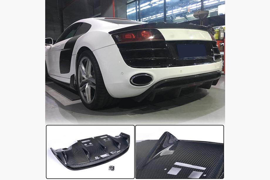 Audi R8 2006-2015 Difusor Parachoques Trasero (Carbono) Image