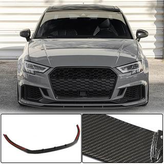 Lip spoiler de paragolpes delantero V5 (para RS3 Sedan 2017-2020, Carbono) foto 1