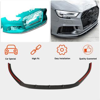 Lip spoiler de paragolpes delantero V5 (para RS3 Sedan 2017-2020, Carbono) foto 2