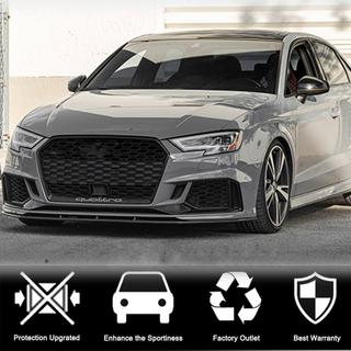 Lip spoiler de paragolpes delantero V5 (para RS3 Sedan 2017-2020, Carbono) foto 3