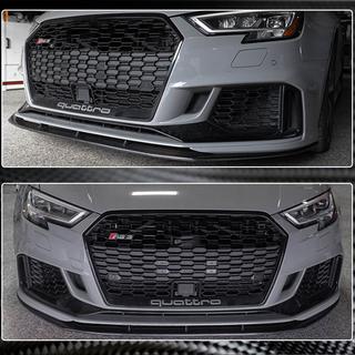 Lip spoiler de paragolpes delantero V5 (para RS3 Sedan 2017-2020, Carbono) foto 4