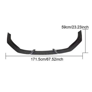 Lip spoiler del parachoques delantero V4 (para RS3 Sedan 2017-2020, Carbono) foto 2