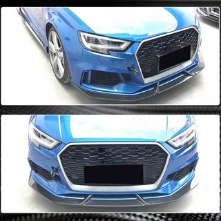 Splitters lip del parachoques delantero V3 (para RS3 Sedan 2017-2020, Carbono) foto 4