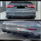 Audi A3 2012-2020 Difusor de parachoques trasero V1 (para RS3 Sedan 2017-2019, Carbono) foto 5