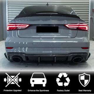 Difusor de parachoques trasero V1 (para RS3 Sedan 2017-2019, Carbono) Audi A3 2012-2020 foto 3