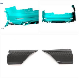 Flaps de paragolpes trasero (para RS3 Sedan 2017-2019, Carbono) Audi A3 2012-2020 foto 2