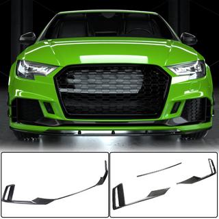 Labio de paragolpes delantero V1 (para RS3 Sedan 2017-2020, Carbono) Audi A3 2012-2020 foto 1