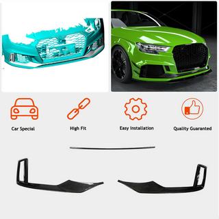 Labio de paragolpes delantero V1 (para RS3 Sedan 2017-2020, Carbono) Audi A3 2012-2020 foto 2