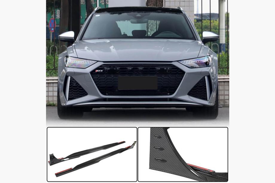 Audi A6 C8 2018–2025 Faldones Laterales (para RS6, Carbono) Image