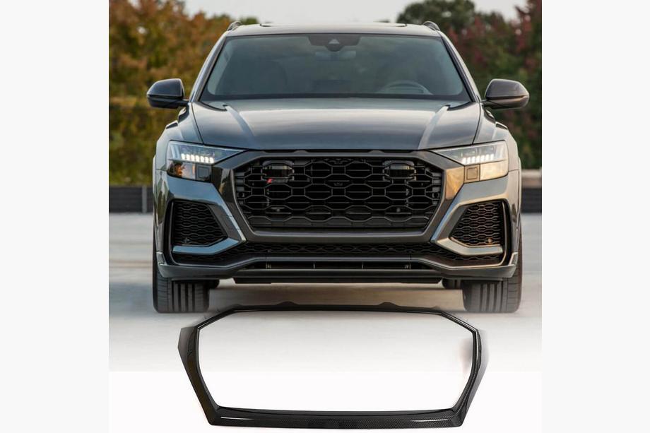 Audi Q8 2018- Marco de parrilla delantera para RSQ8 Carbono Image