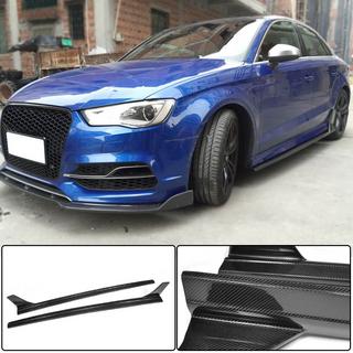 Taloneras laterales V4 (para S-Line Sedan, Carbono) Audi A3 2012-2020 foto 1
