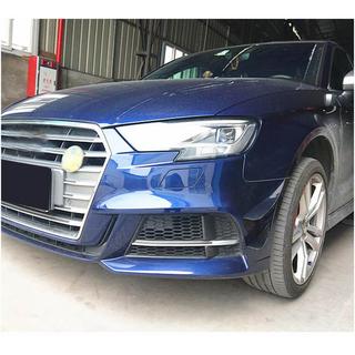 Lip delantero del paragolpes (para S-Line Sedan 2017-2020, Carbono) Audi A3 2012-2020 foto 2