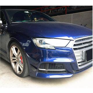 Lip delantero del paragolpes (para S-Line Sedan 2017-2020, Carbono) Audi A3 2012-2020 foto 3
