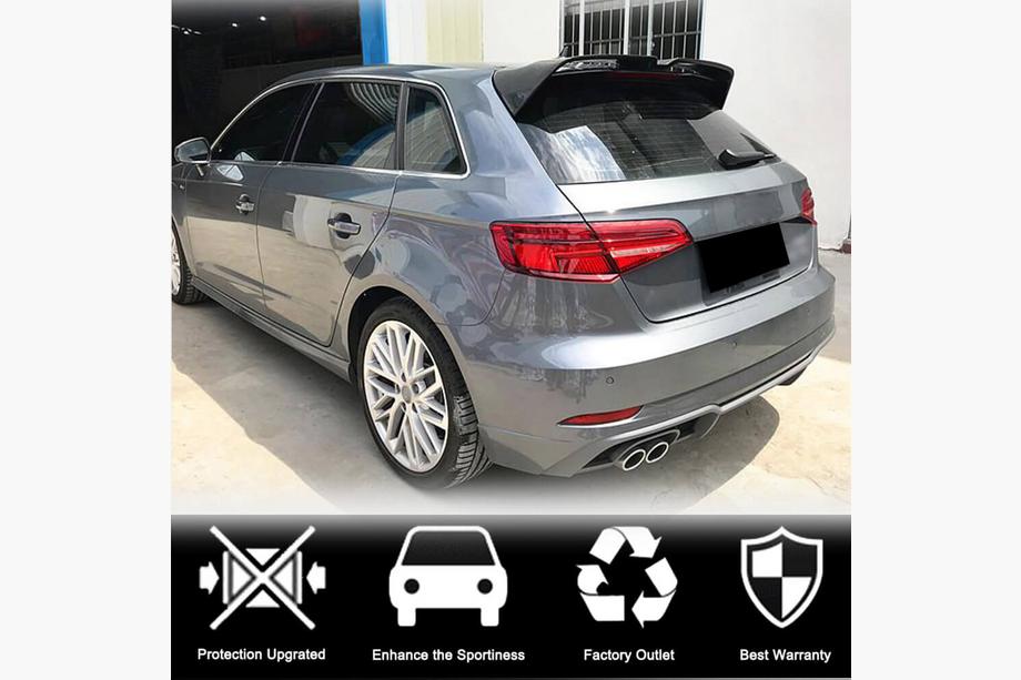 Audi A3 2012-2020 Alerón V2 (para S-Line HB, Carbono) Foto 2