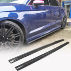 Audi A3 2012-2020 Taloneras laterales V3 (para S-Line Sedan, carbono) foto 1