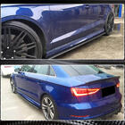 Audi A3 2012-2020 Taloneras laterales V3 (para S-Line Sedan, carbono) foto 5