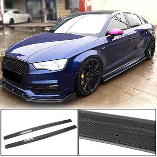 Taloneras laterales V3 (para S-Line Sedan, carbono) Audi A3 2012-2020 foto 2