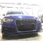 Audi A3 2012-2020 Lip delantero V1 para S-Line 2012-2016 HB, Carbono foto 2