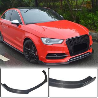 Lip spoiler del parachoques delantero Lip V3 (para S-Line Sedan 2012-2016, Carbono) Audi A3 2012-2020 foto 1