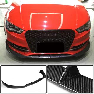 Lip spoiler del parachoques delantero Lip V2 (para S-Line Sedan 2012-2016, Carbono) Audi A3 2012-2020 foto 1