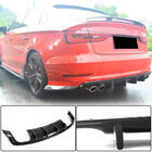 Audi A3 2012-2020 Difusor de parachoques trasero V3 (para S-Line Sedan 2012-2016, Carbono) foto 1