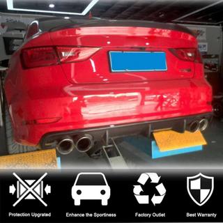 Difusor trasero V2 (para S-Line Sedan 2012-2016, Carbono) Audi A3 2012-2020 foto 3