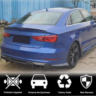Flaps para parachoques trasero Flap (para S-Line Sedan 2012-2016, Carbono) Audi A3 2012-2020 foto 2