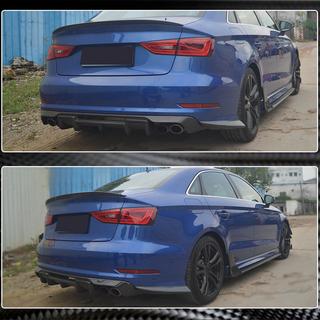 Flaps para parachoques trasero Flap (para S-Line Sedan 2012-2016, Carbono) Audi A3 2012-2020 foto 4