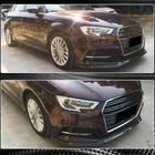 Audi A3 2012-2020 Labio Delantero V1 (para S-Line 2017-2020 HB, Carbono) foto 3