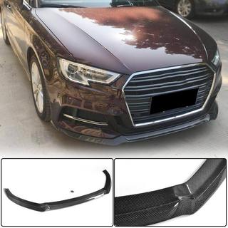 Labio Delantero V1 (para S-Line 2017-2020 HB, Carbono) Audi A3 2012-2020 foto 1