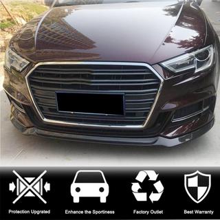 Labio Delantero V1 (para S-Line 2017-2020 HB, Carbono) Audi A3 2012-2020 foto 2