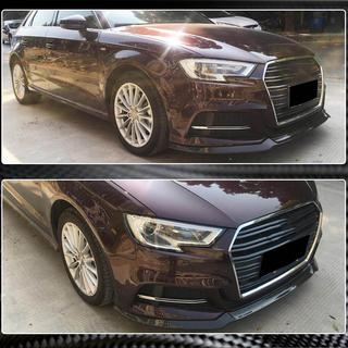 Labio Delantero V1 (para S-Line 2017-2020 HB, Carbono) Audi A3 2012-2020 foto 3