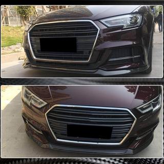 Labio Delantero V1 (para S-Line 2017-2020 HB, Carbono) Audi A3 2012-2020 foto 4