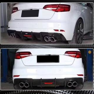 Difusor Trasero de Parachoques V1 para S-Line HB 2017-2020, Carbono Audi A3 2012-2020 foto 3